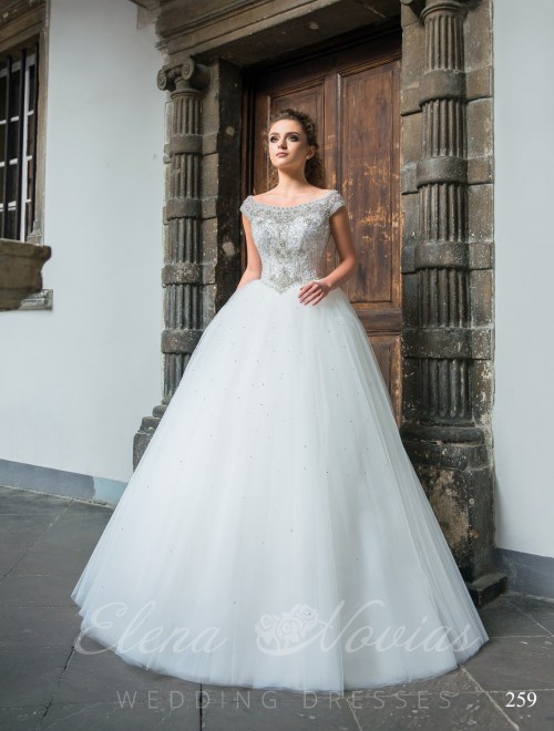 Wedding dress with a long skirt model 259 259
